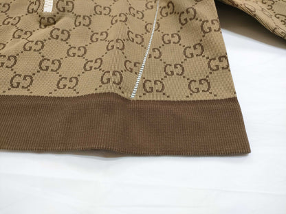 GUCCI GG GUCCI Unused ★23SS 715524 GG Pattern Half-Zip Crop Top