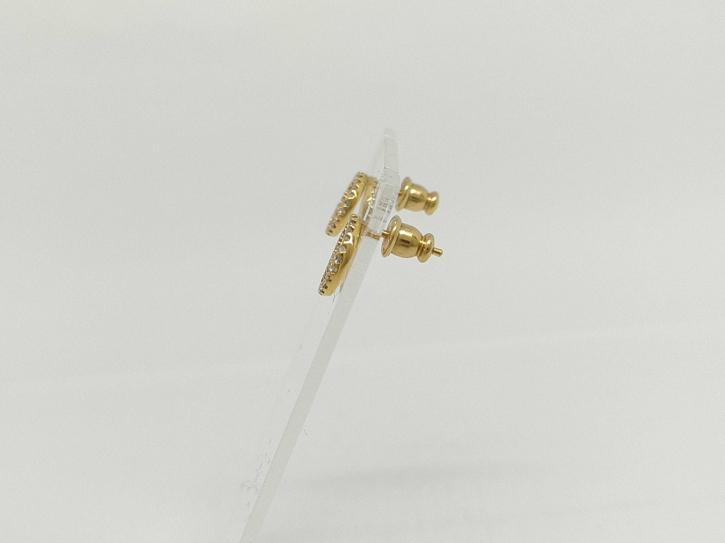 FENDI FENDI GP F is Fendi Gold Earrings