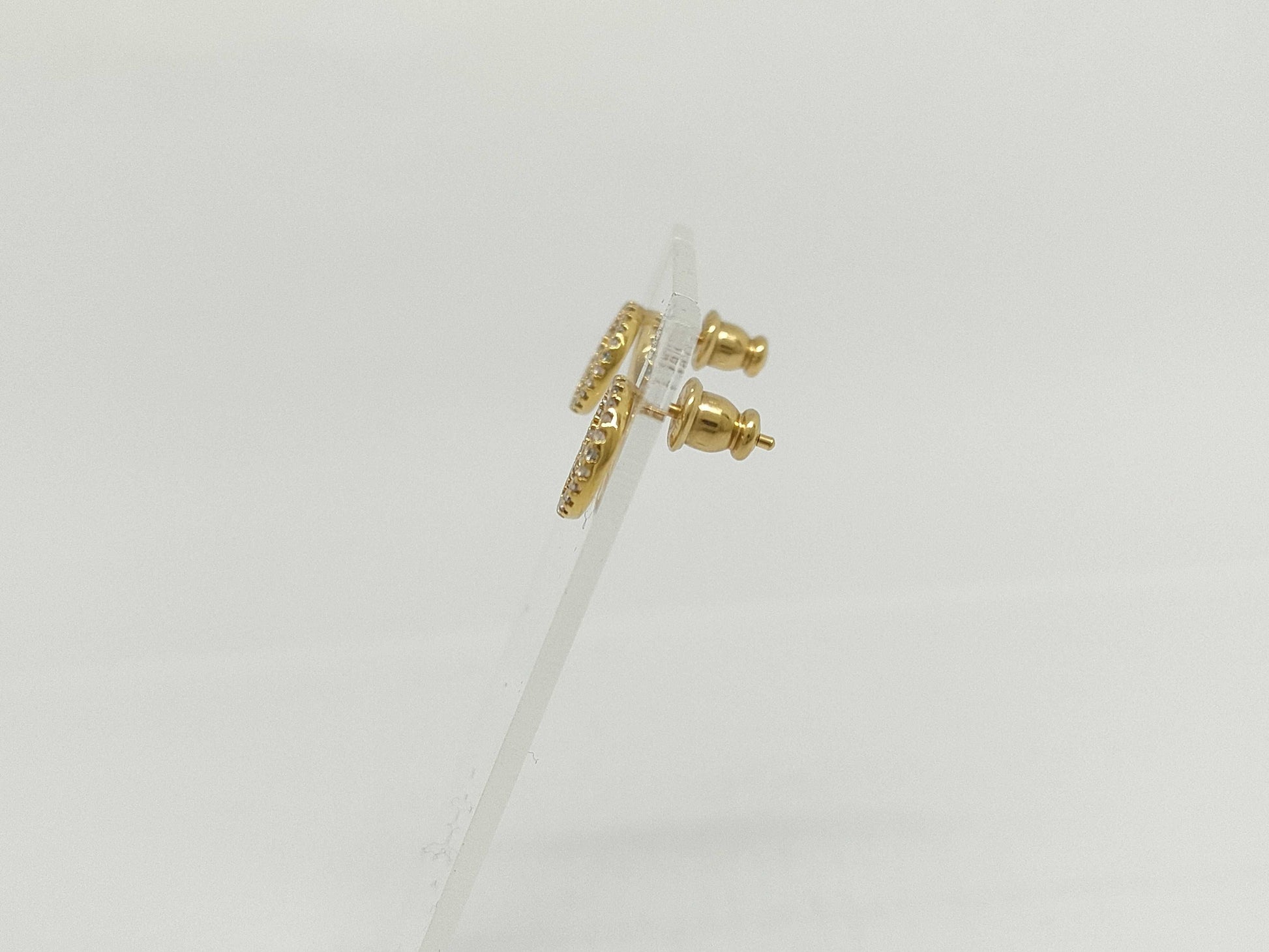 FENDI FENDI GP F is Fendi Gold Earrings