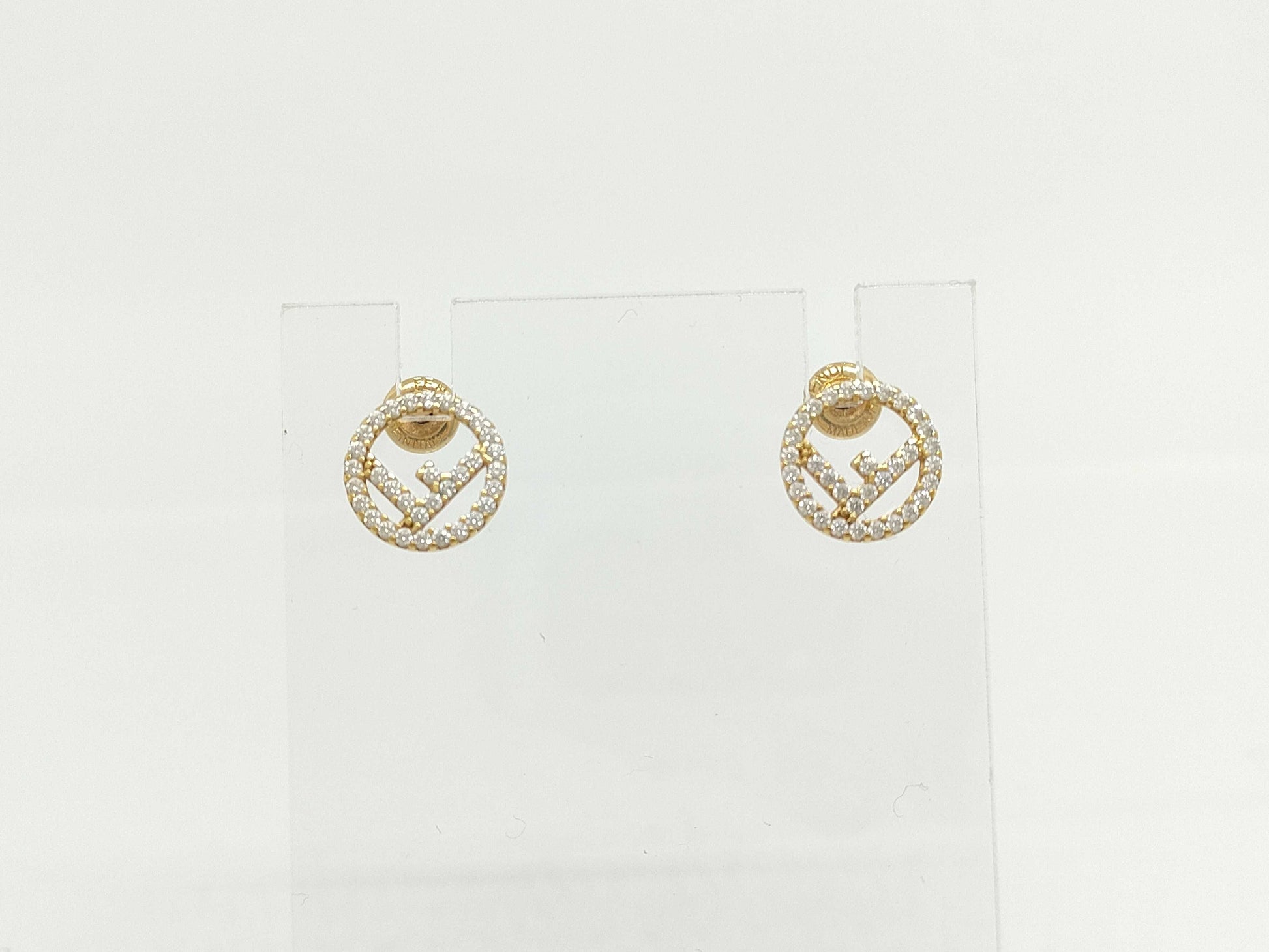 FENDI FENDI GP F is Fendi Gold Earrings