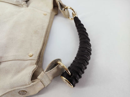 Yves Saint Laurent YSL Mombasa Suede Shoulder Bag