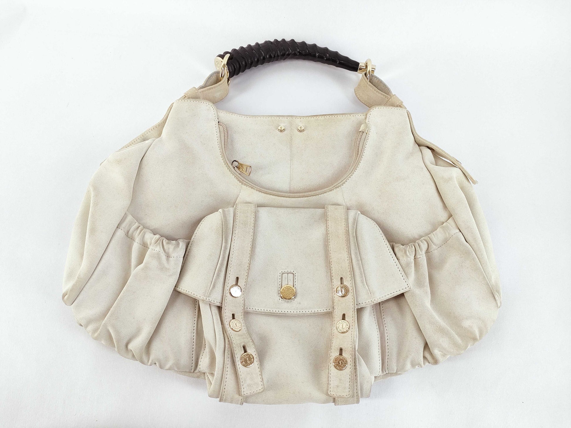 Yves Saint Laurent YSL Mombasa Suede Shoulder Bag