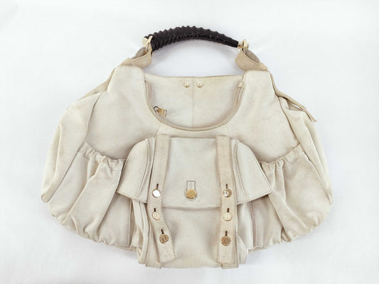 Yves Saint Laurent YSL Mombasa Suede Shoulder Bag