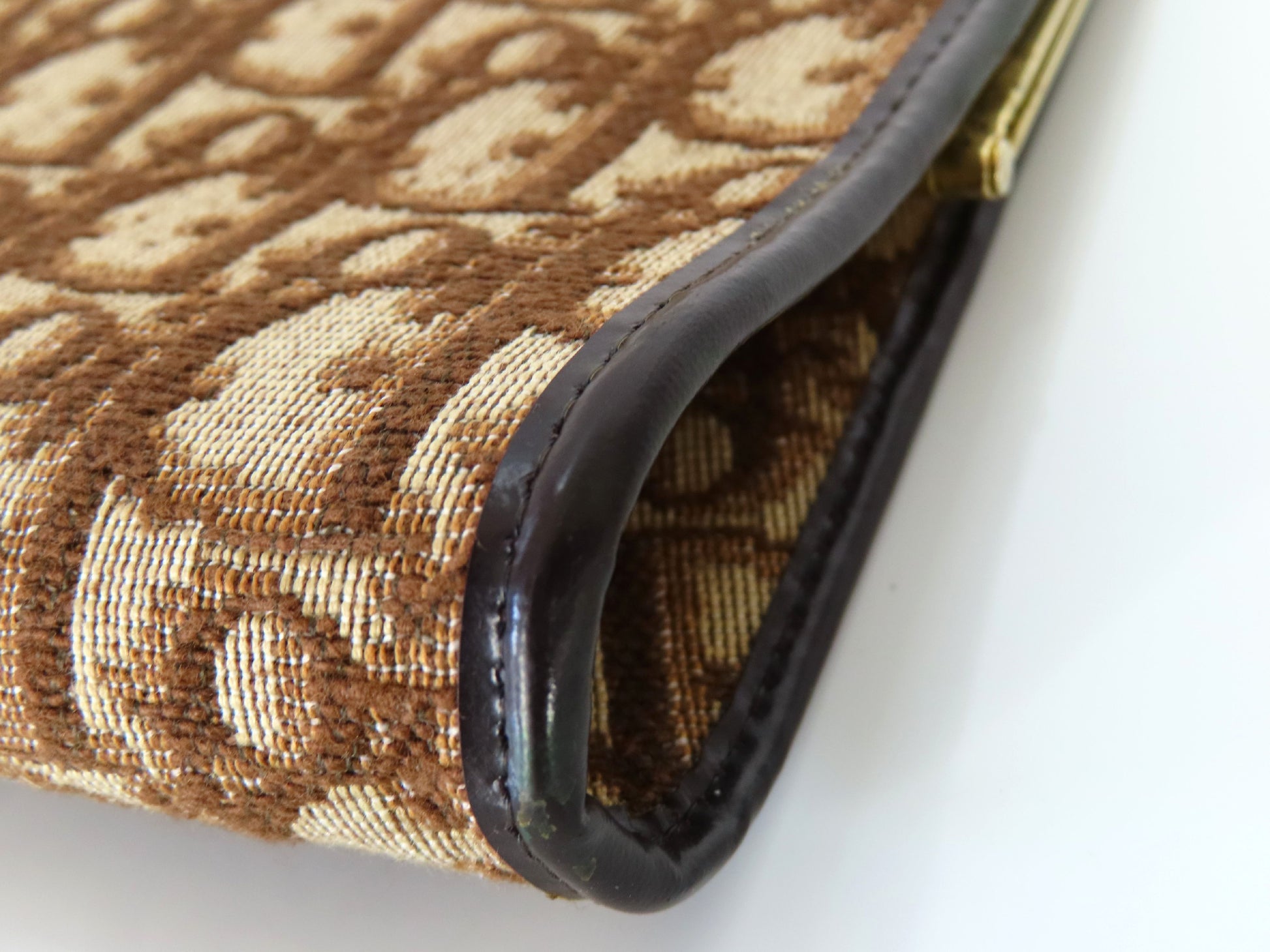 Christian Dior Trotter Clutch Bag, Clasp Closure, Party Bag, Clutch Bag