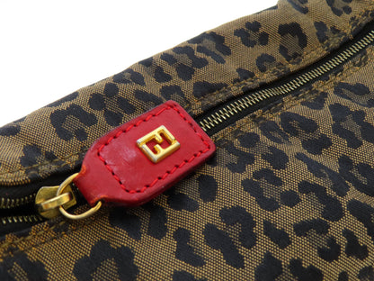 FENDI Leopard Print Mini Vanity Pouch