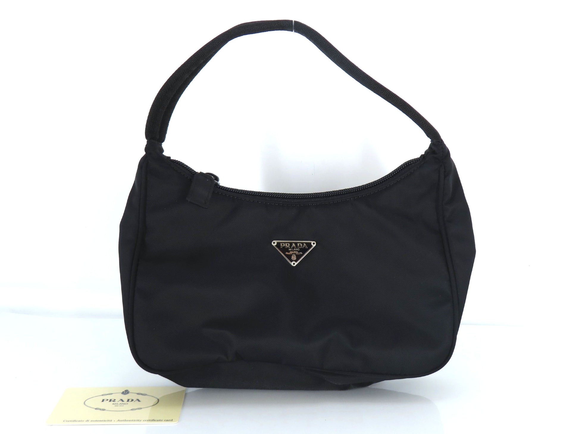 PRADA Nylon Prada Nylon Handbag Mini Bag Logo Plate Handbag