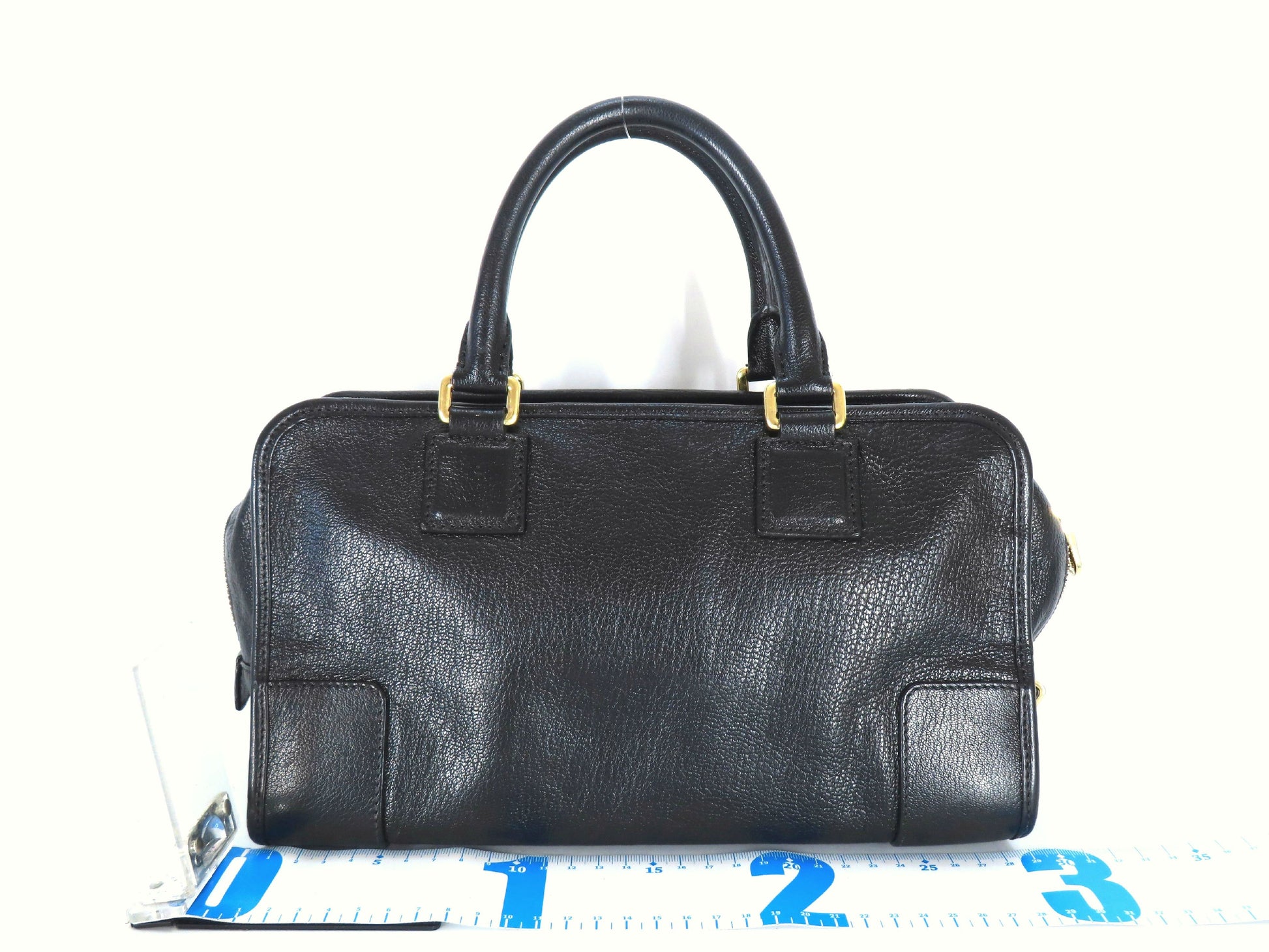 LOEWE Amazona 28 Anagram Tote Handbag in Black