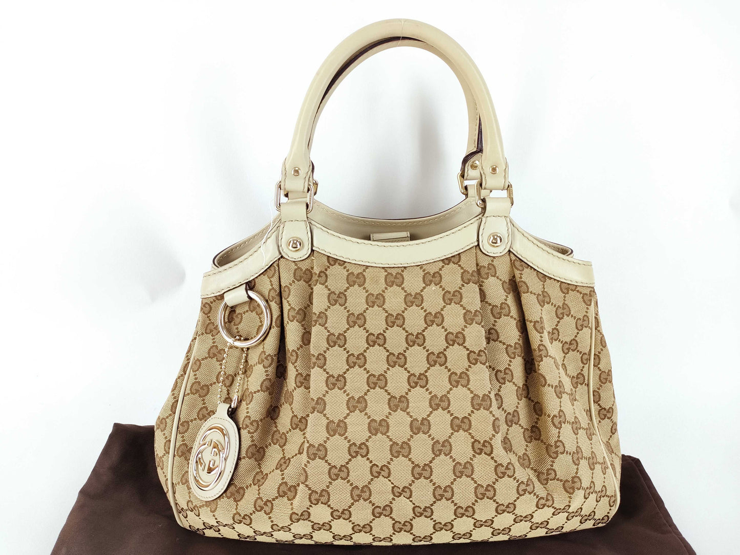 GUCCI GG Canvas Sukey Tote Bag