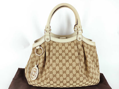 GUCCI GG Canvas Sukey Tote Bag
