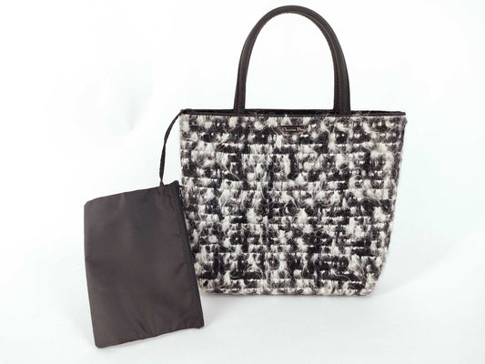 Dior Tweed Tote Bag Handbag Tote Bag