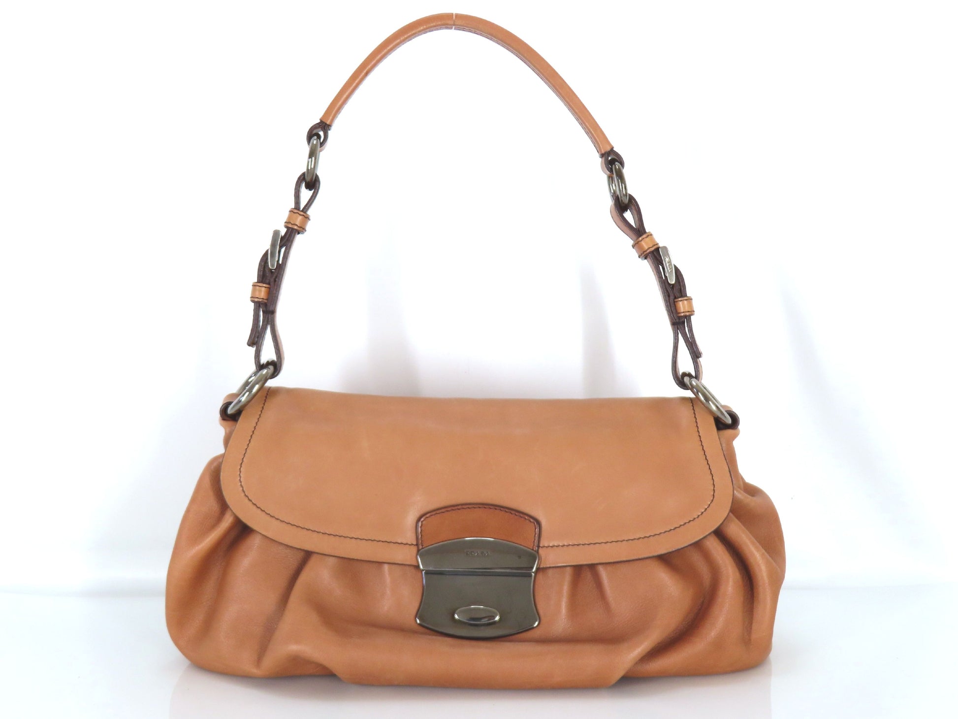 PRADA Prada Leather One-Shoulder Handbag