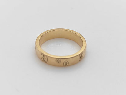 Cartier Happy Birthday #51 PG Au750 4.7g Ring 