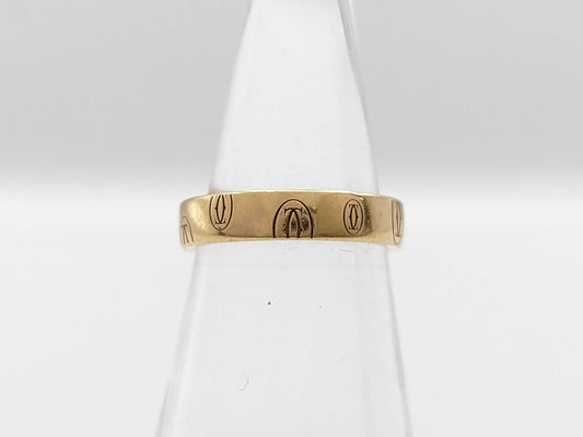 Cartier Happy Birthday #51 PG Au750 4.7g Ring 