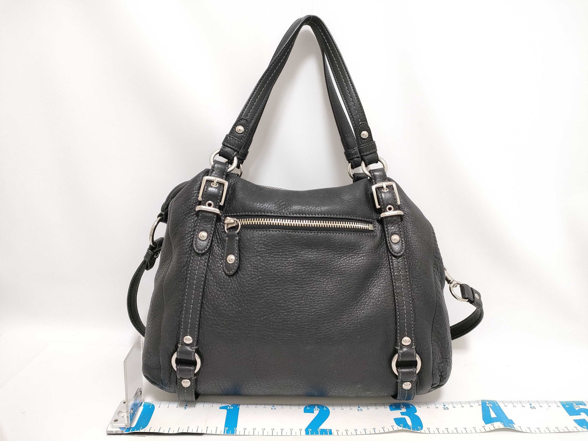 COACH 15273 Black Leather Shoulder Bag
