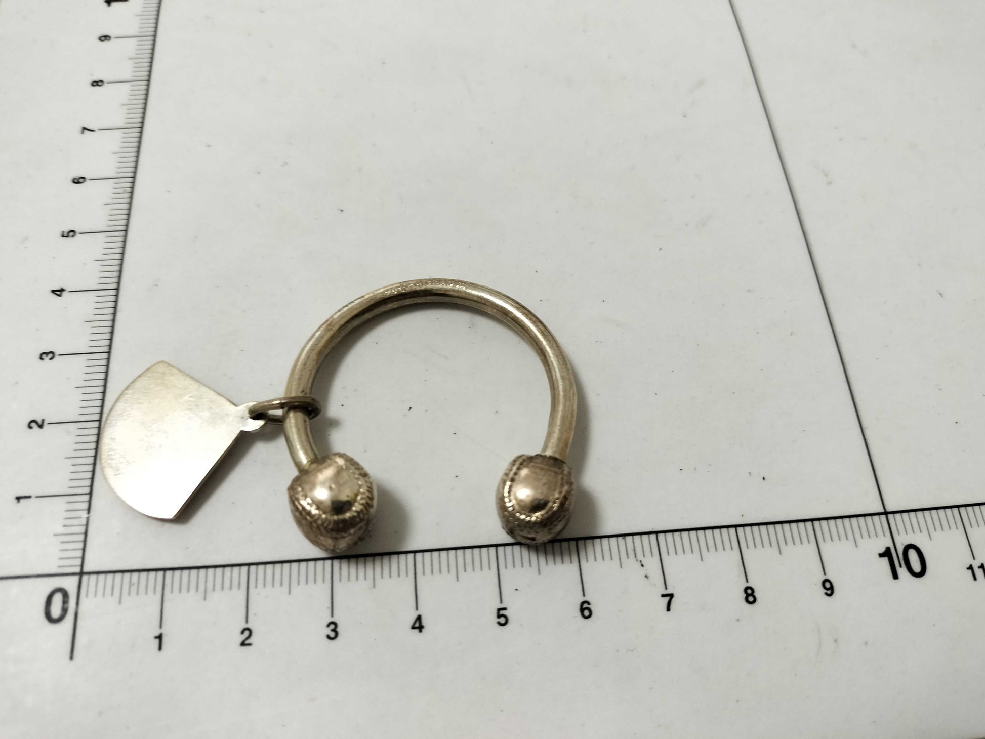 Tiffany & Co. Tiffany Baseball Key Ring 925 Key Case/Key Holder