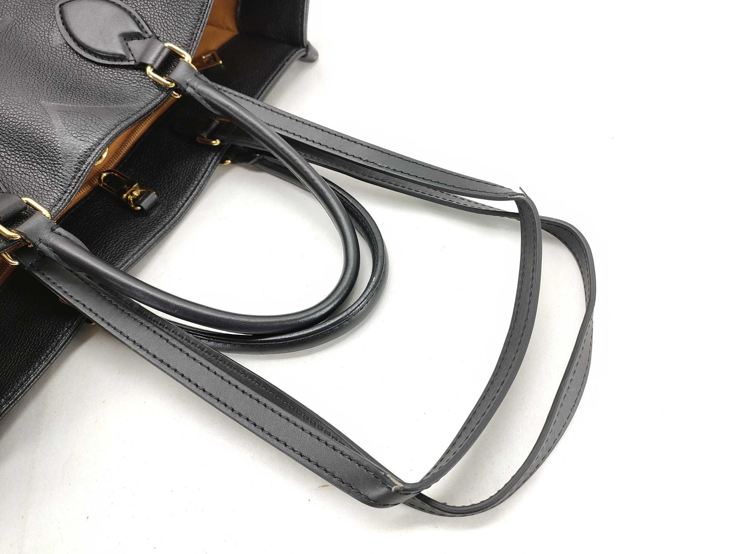 LOUIS VUITTON Monogram Empreinte/On the Go MM Noir M45595 Tote Bag