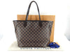 LOUIS VUITTON Damier Neverfull MM Ebene Rose Ballerine Tote Bag N41603