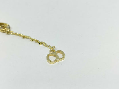 Dior Rhinestone F Pearl Necklace with Box Necklace