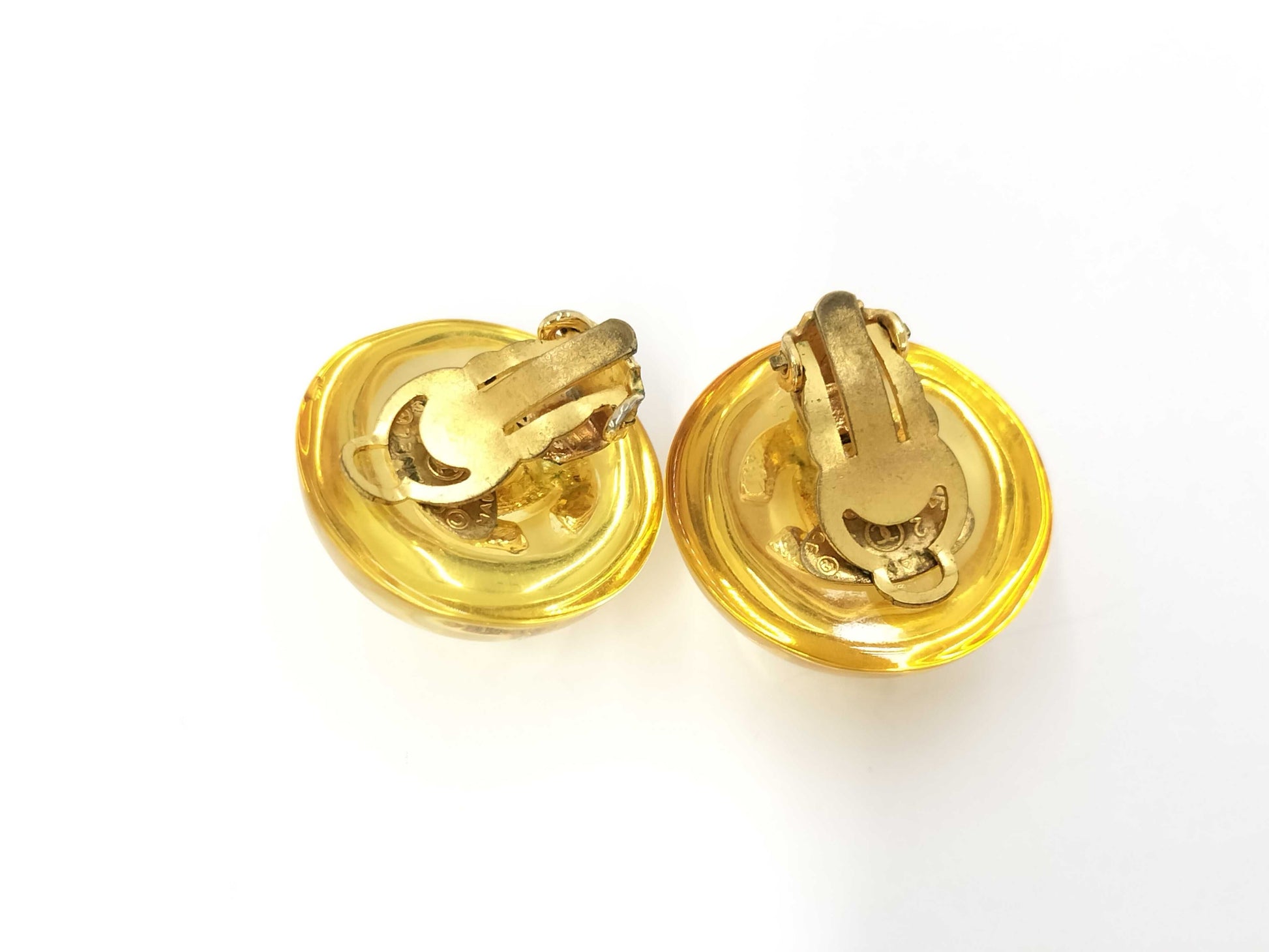 CHANEL 25-inch Coco Mark Resin Earrings