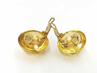 CHANEL 25-inch Coco Mark Resin Earrings