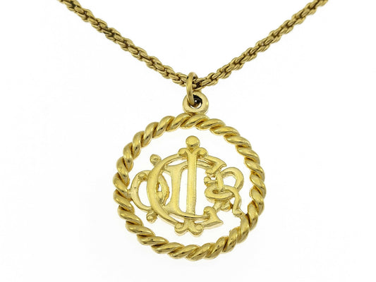 Dior Circle Emblem Necklace