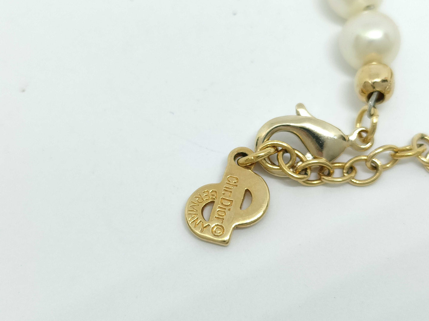 Dior pearl rhinestone necklace