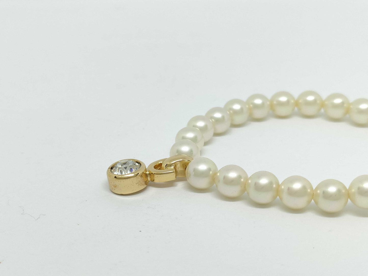 Dior pearl rhinestone necklace