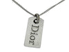 Dior logo plate necklace