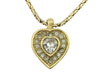 Dior Heart Rhinestone Necklace