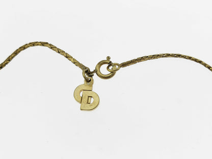 Dior Heart Rhinestone Necklace