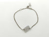 Dior Silver Logo Rhinestone Bracelet/Bangle