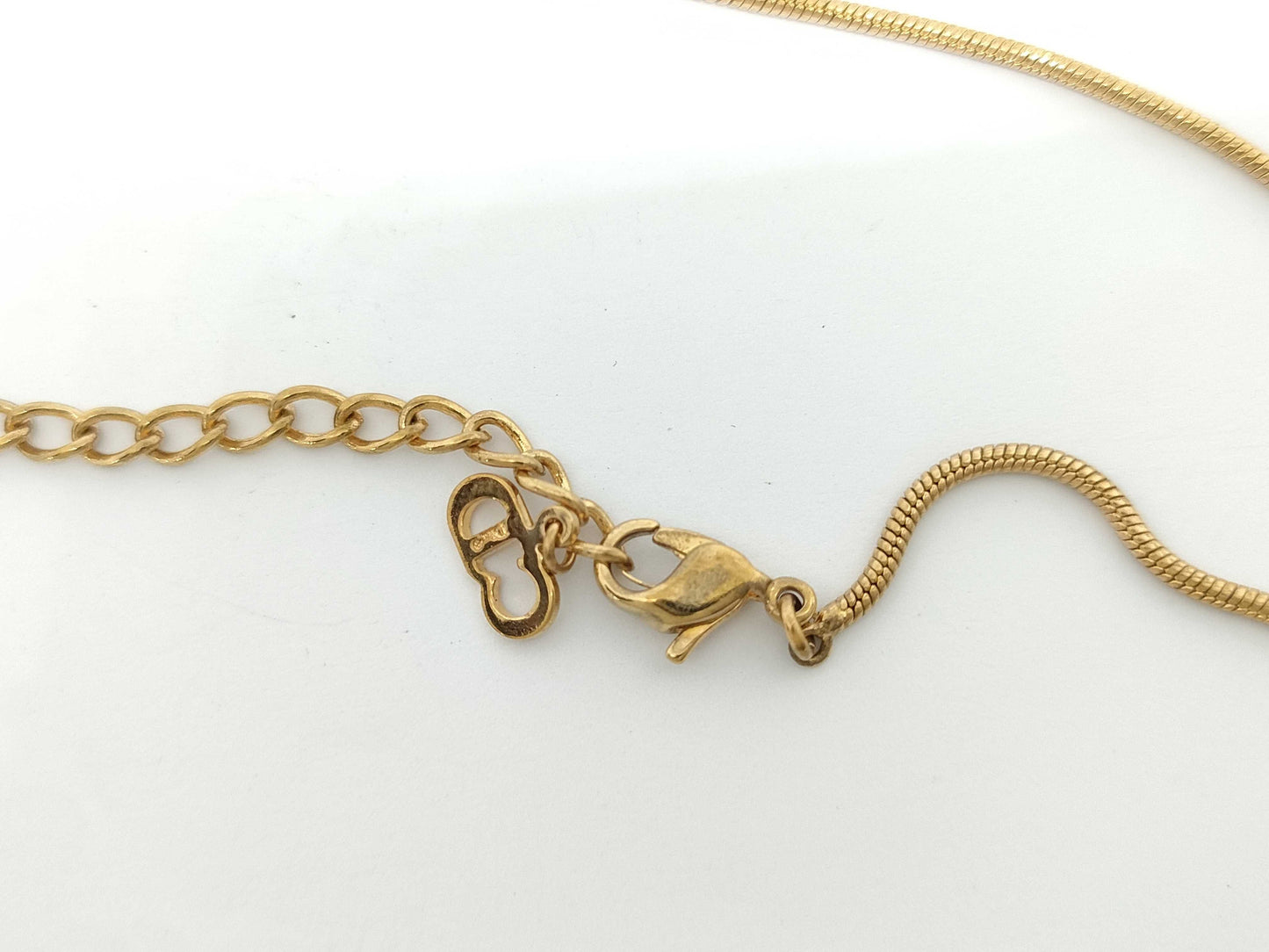 Dior logo cube necklace