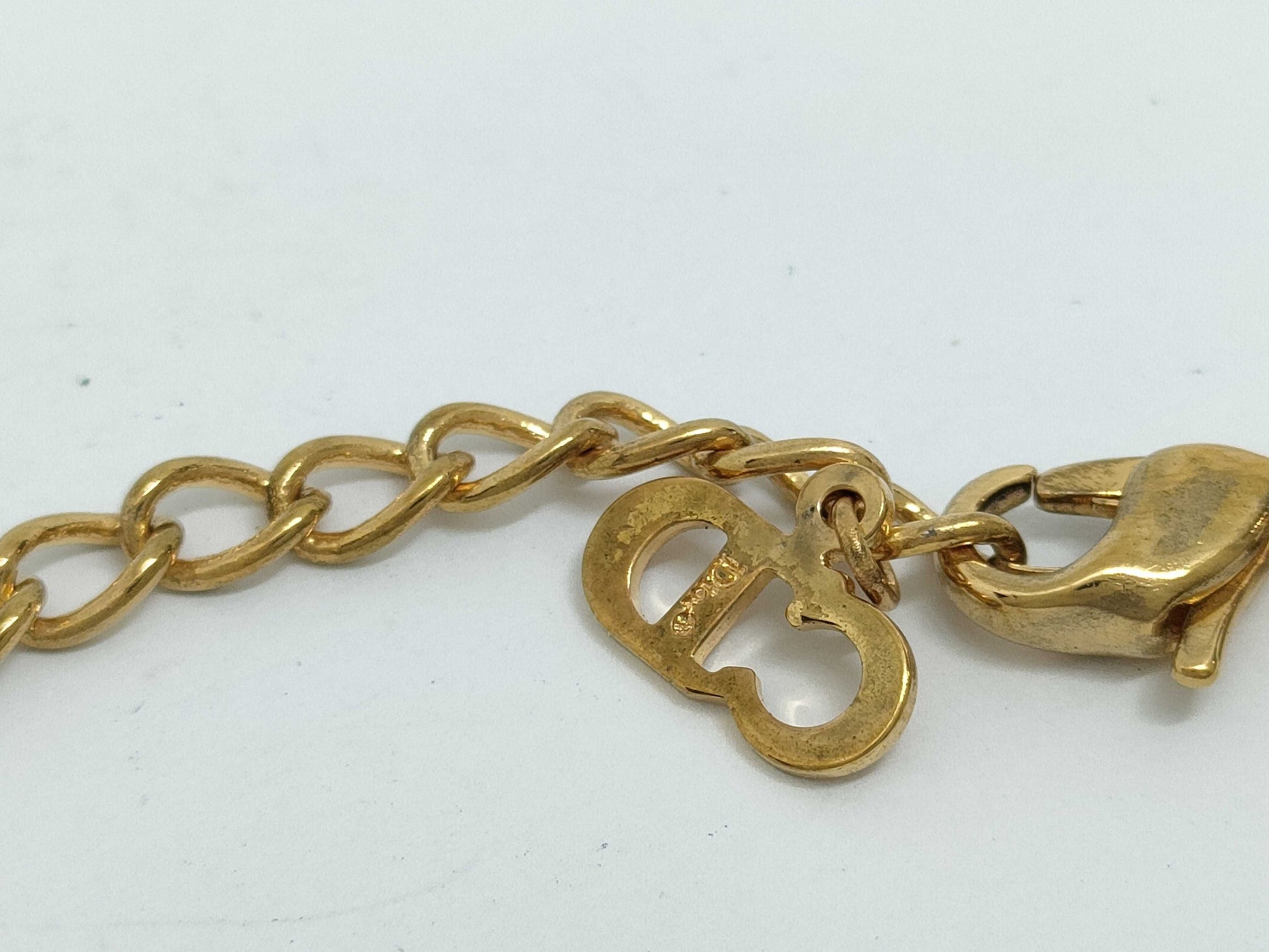 Dior logo cube necklace