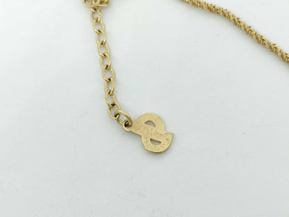 Dior Flower Pearl Rhinestone Necklace