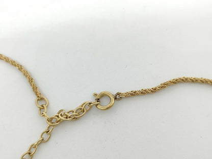 Dior Flower Pearl Rhinestone Necklace