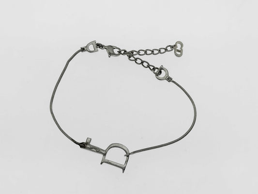 Dior Silver Logo Key Motif Bracelet/Bangle