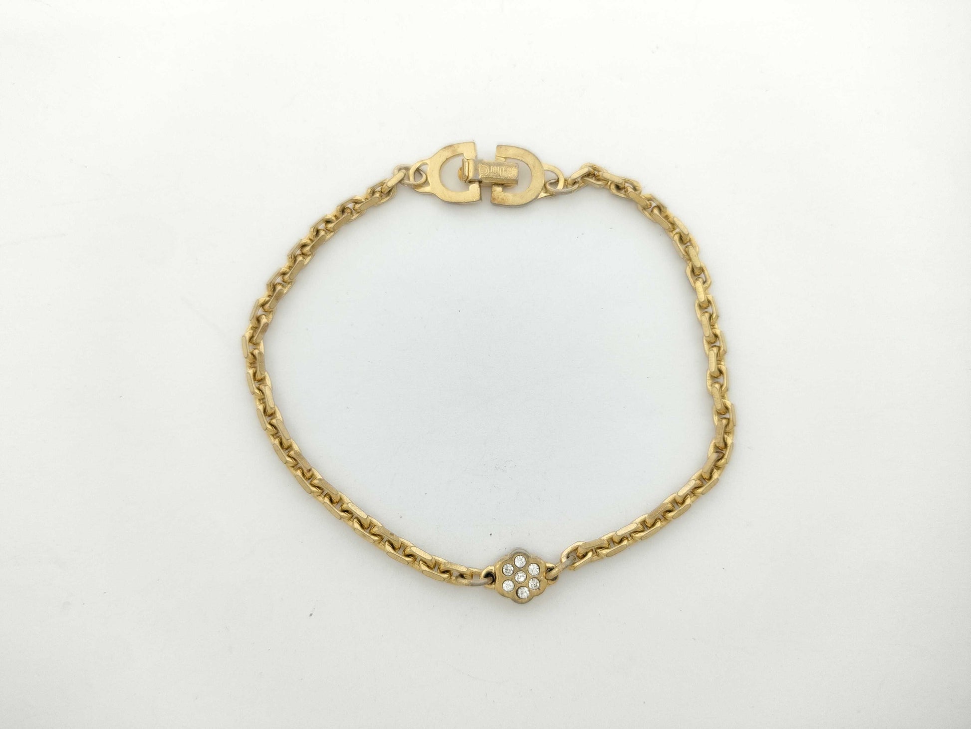 Dior Flower Rhinestone Bracelet/Bangle