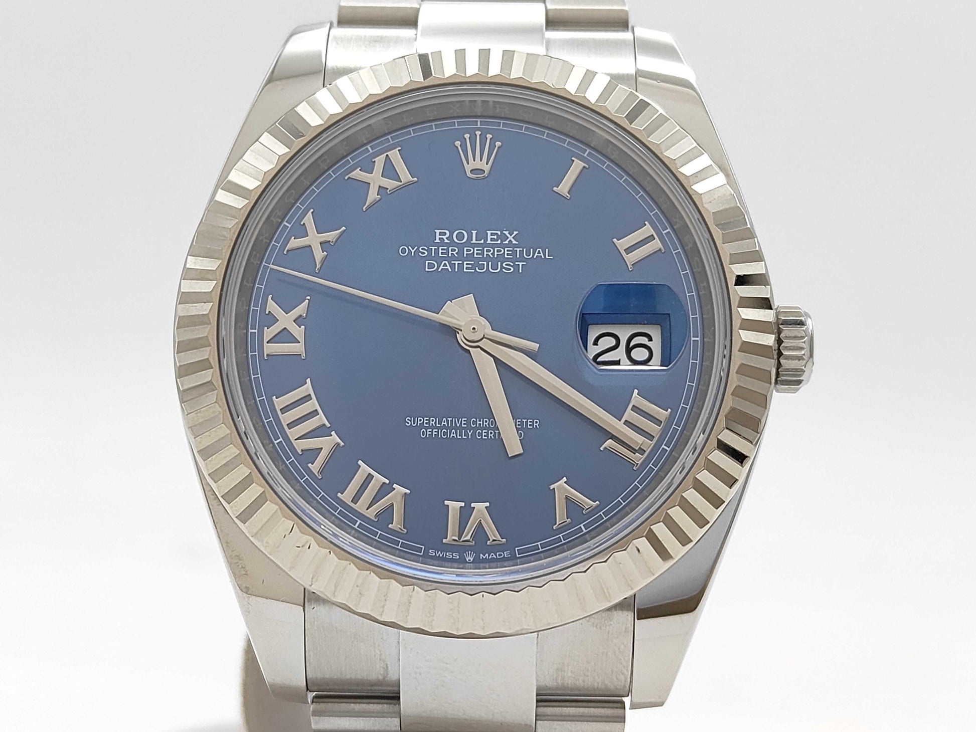 ROLEX 126334 119L82G6 Azzurro Blue Oyster Bracelet Men's Watch