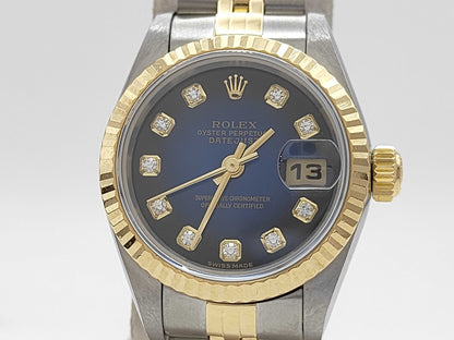 ROLEX 79173G Y417347 Blue Gradient Jubilee Bracelet Women's Watch