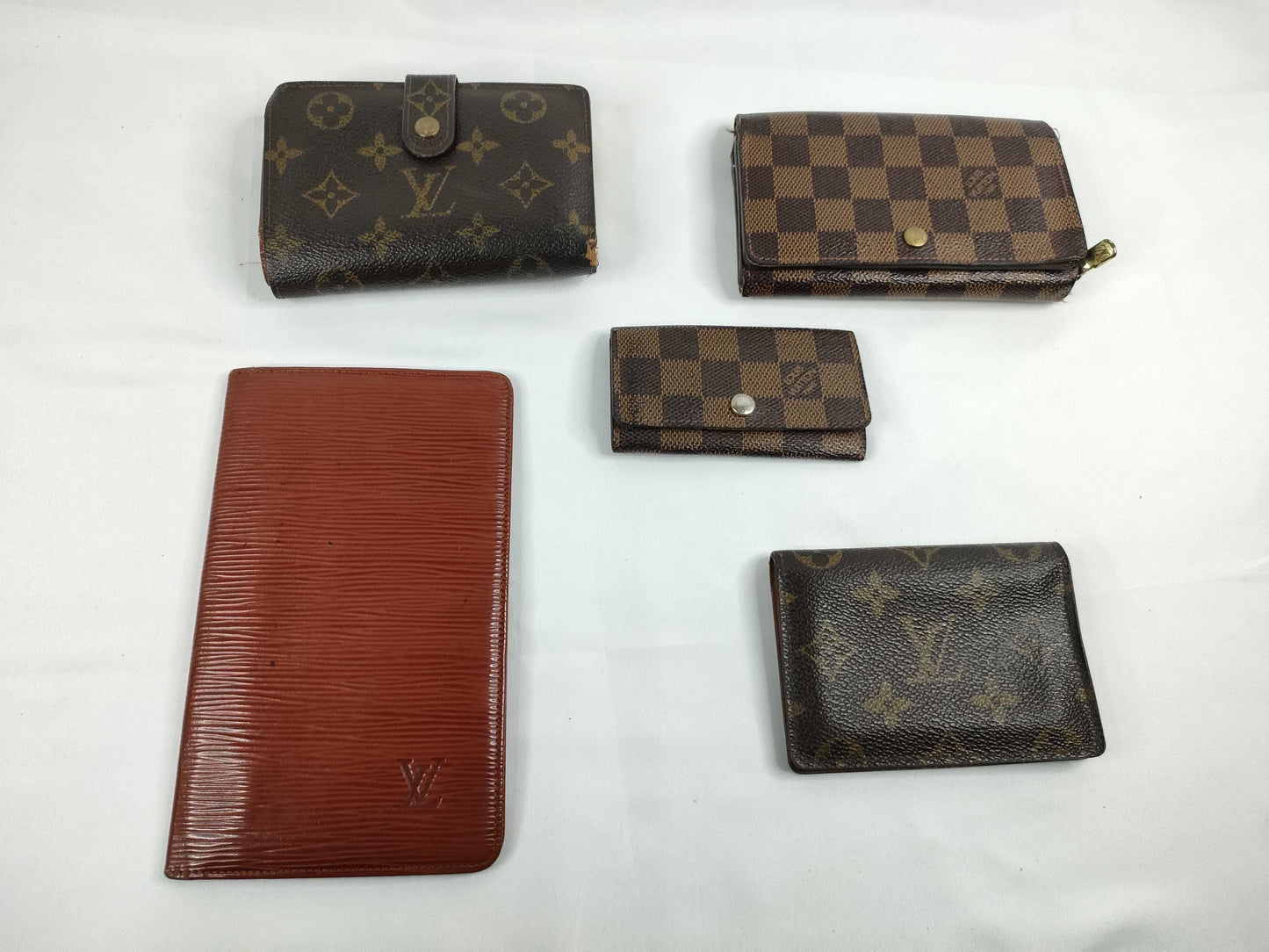 LOUIS VUITTON Monogram Louis Vuitton Wallet Set of 5 Louis Vuitton Wallets