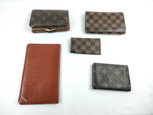 LOUIS VUITTON Monogram Louis Vuitton Wallet Set of 5 Louis Vuitton Wallets