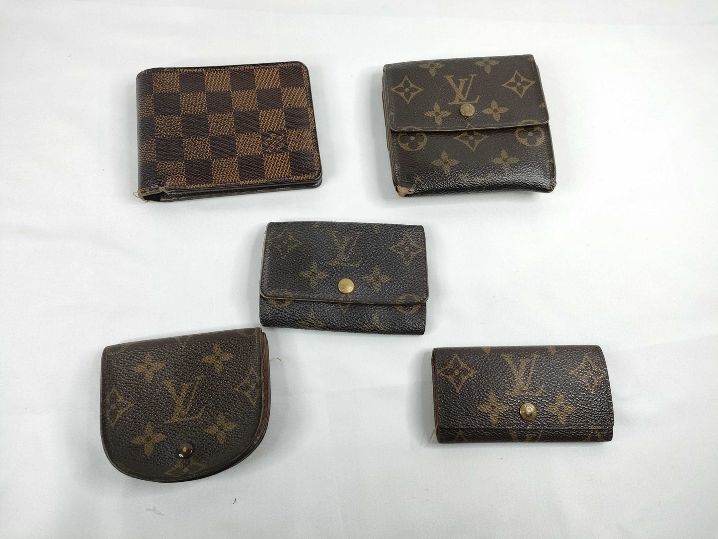LOUIS VUITTON Monogram Louis Vuitton Wallet Set of 5 Louis Vuitton Wallets