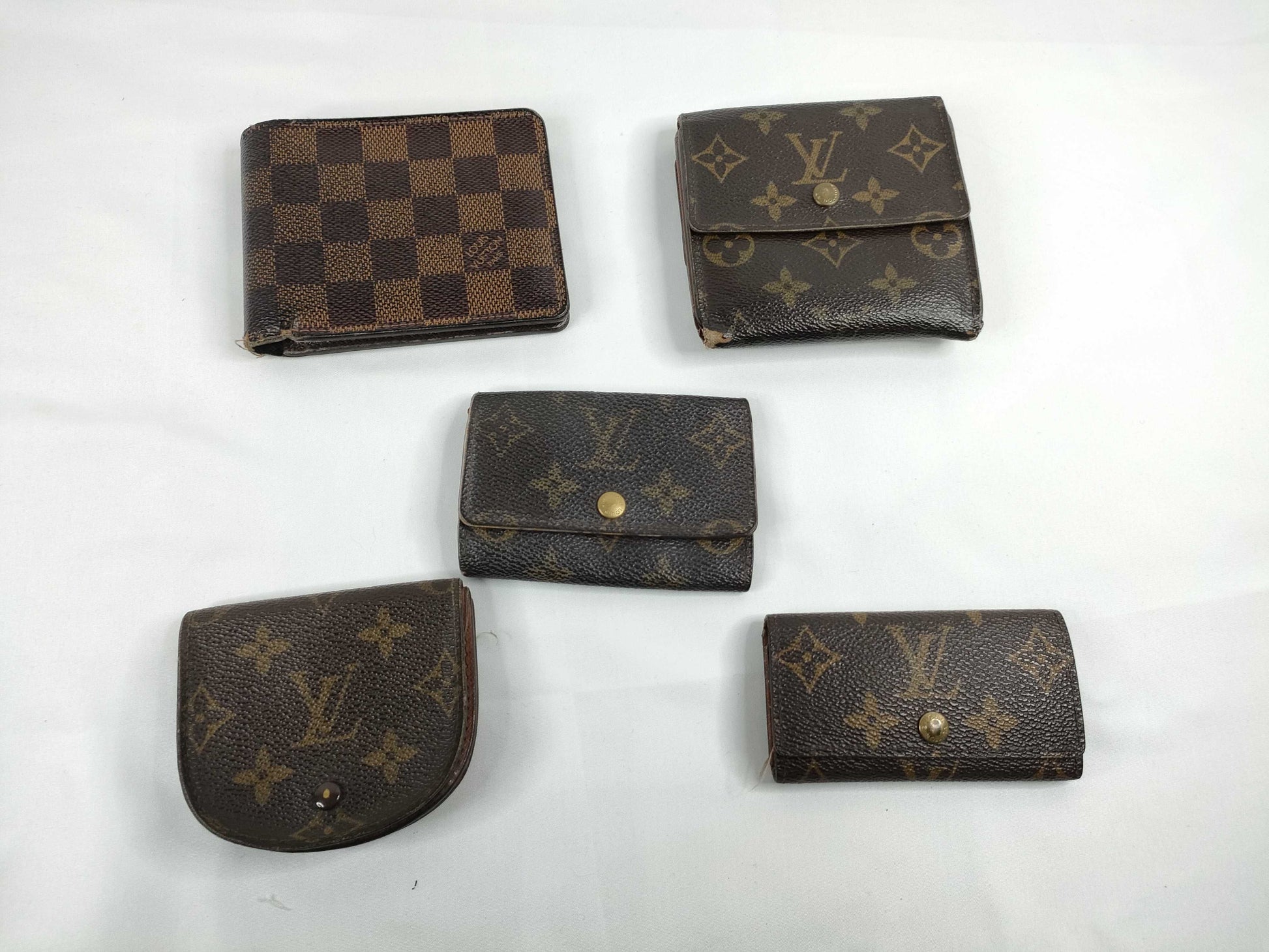 LOUIS VUITTON Monogram Louis Vuitton Wallet Set of 5 Louis Vuitton Wallets