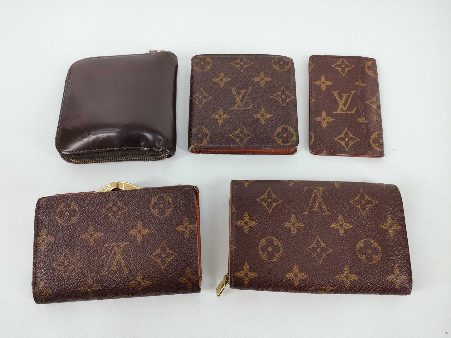 LOUIS VUITTON Monogram Louis Vuitton Wallets and Other Items - Set of 5 Louis Vuitton Wallets