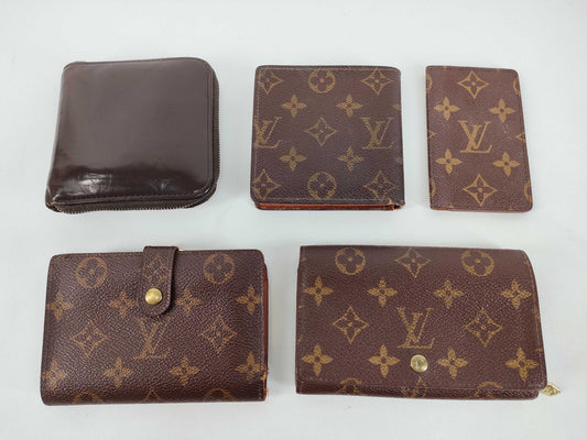 LOUIS VUITTON Monogram Louis Vuitton Wallets and Other Items - Set of 5 Louis Vuitton Wallets