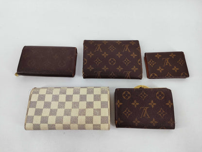 LOUIS VUITTON Monogram Louis Vuitton Wallet Set of 5 Louis Vuitton Wallets