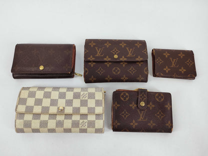 LOUIS VUITTON Monogram Louis Vuitton Wallet Set of 5 Louis Vuitton Wallets