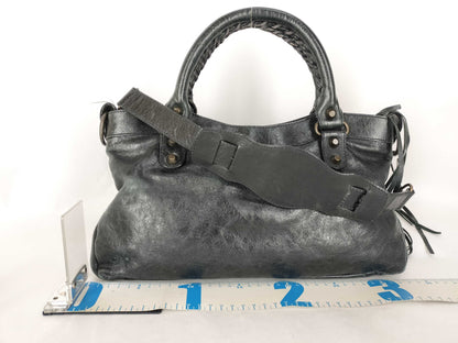 BALENCIAGA The City Black 2-Way Shoulder Bag with Mirror