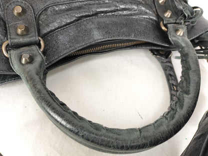 BALENCIAGA The City Black 2-Way Shoulder Bag with Mirror