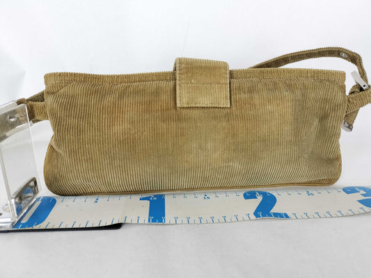 FENDI Mamma Fendi Corduroy Mamma Bucket Shoulder Bag
